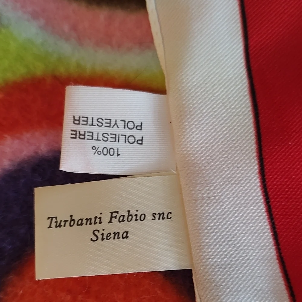 Palio de Siena Horse Race in Italy Multicolor Scarf